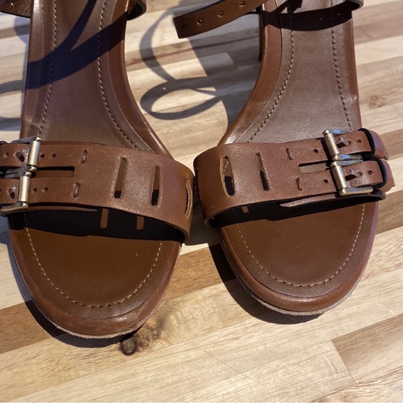 Tod’s Brown leather sandal heel, size 7.5 - Picture 3 of 6